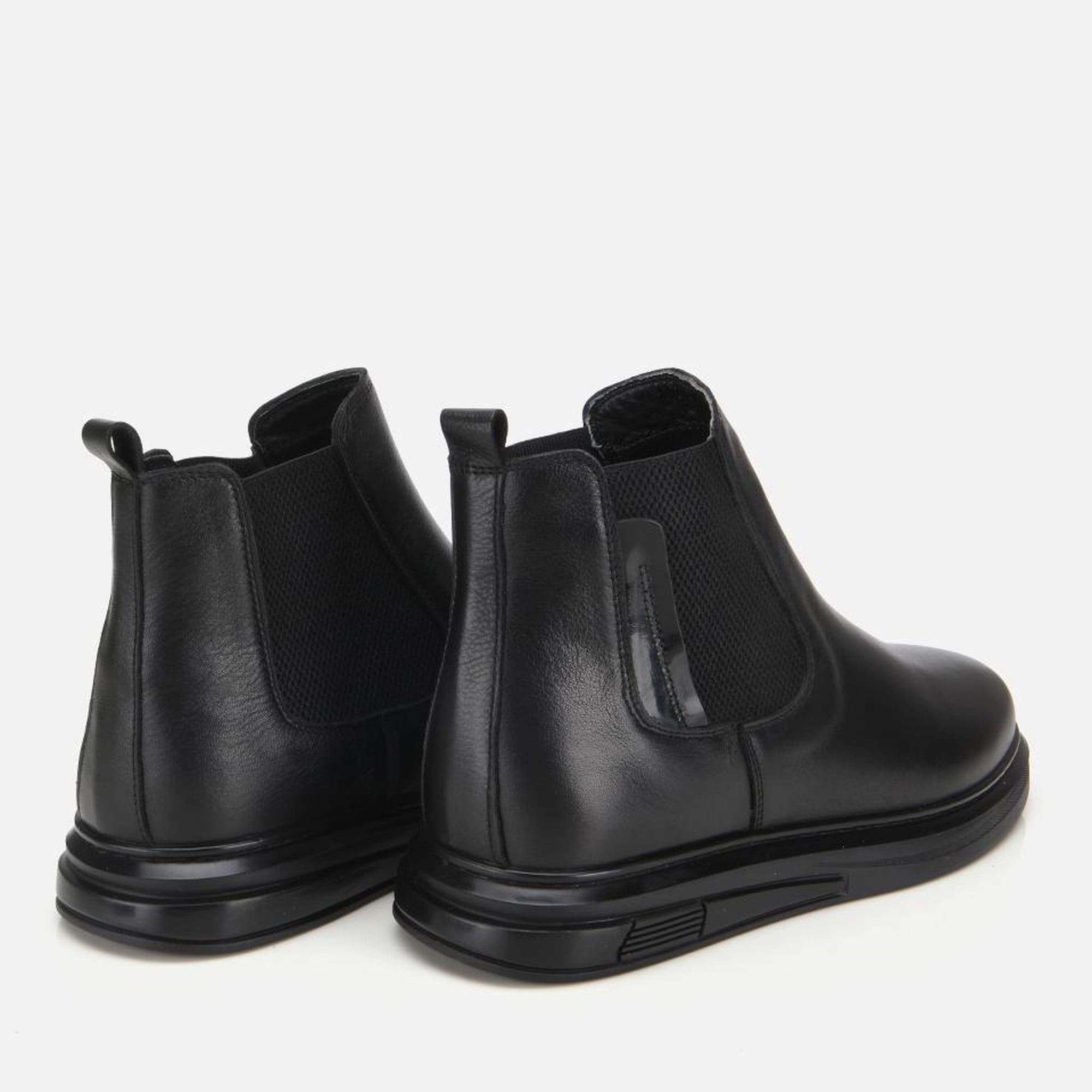 Erkek Deri Siyah Lastik Detaylı Comfort Chealsea Bot