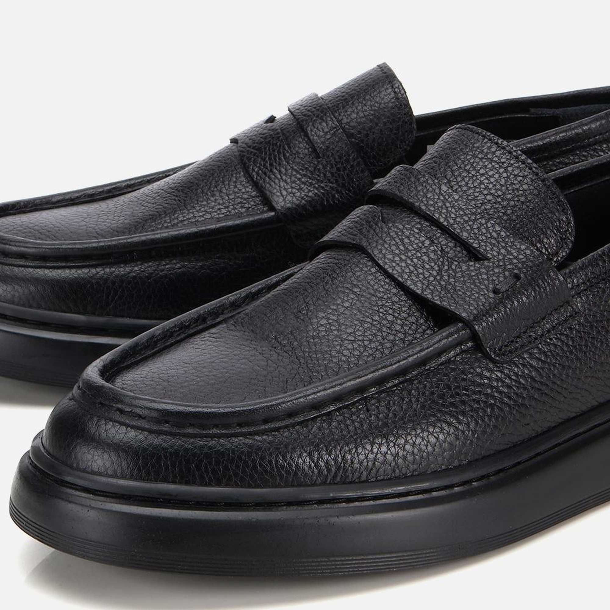 Erkek Deri Siyah Yumuşak Dokulu Klasik Loafer