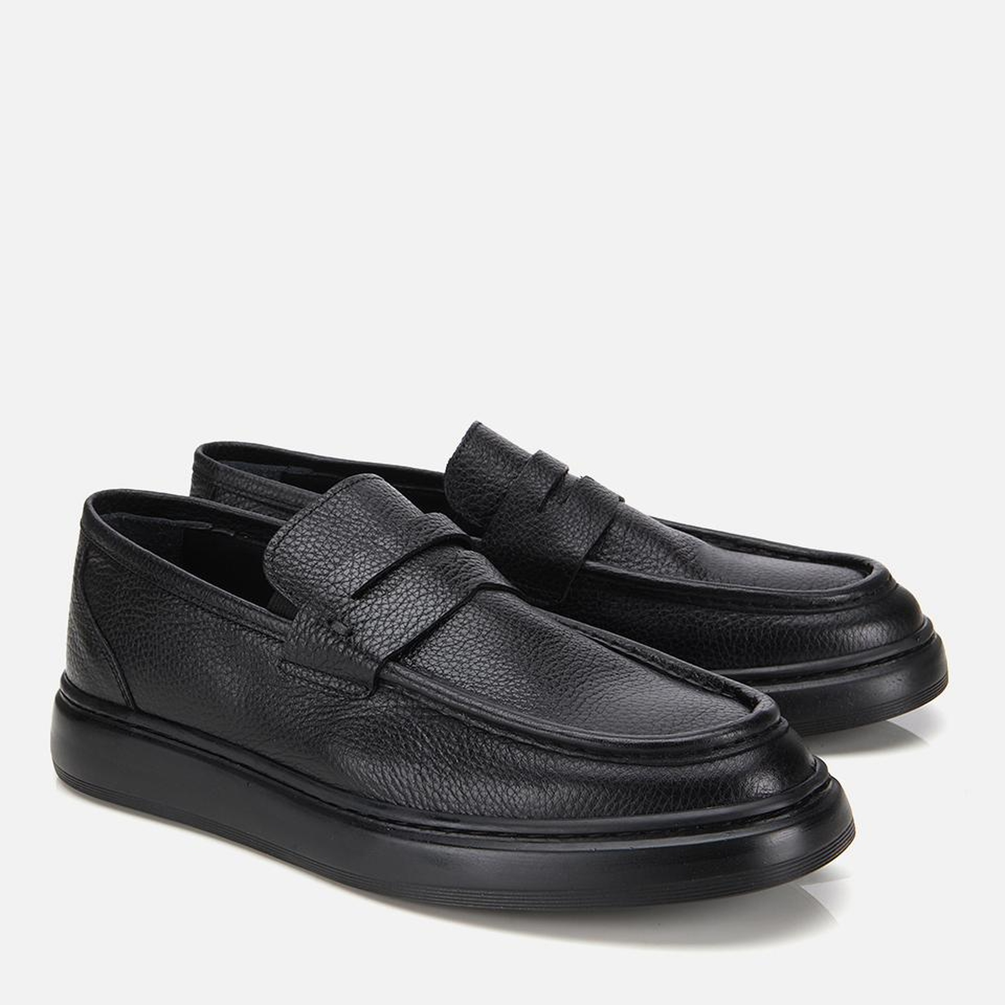 Erkek Deri Siyah Yumuşak Dokulu Klasik Loafer