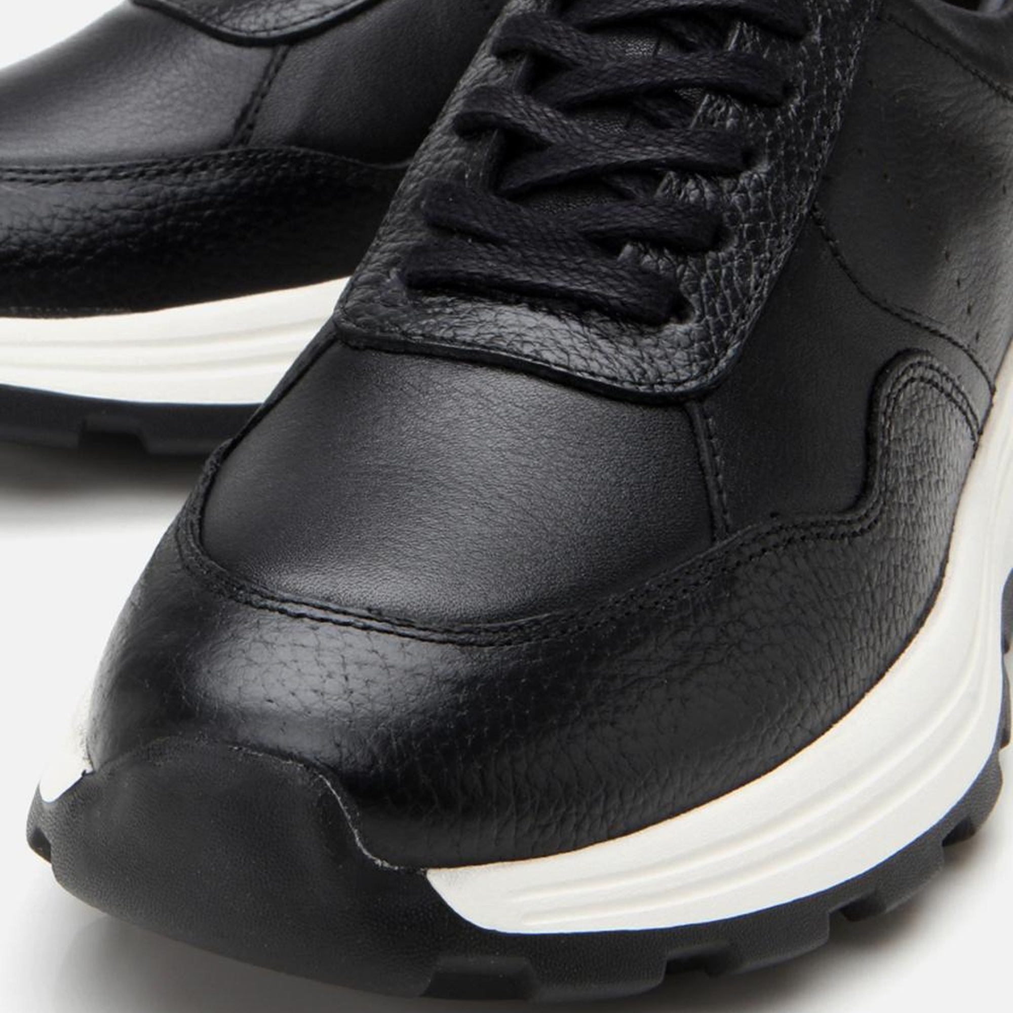 Erkek Deri Siyah Spor Ayakkabı