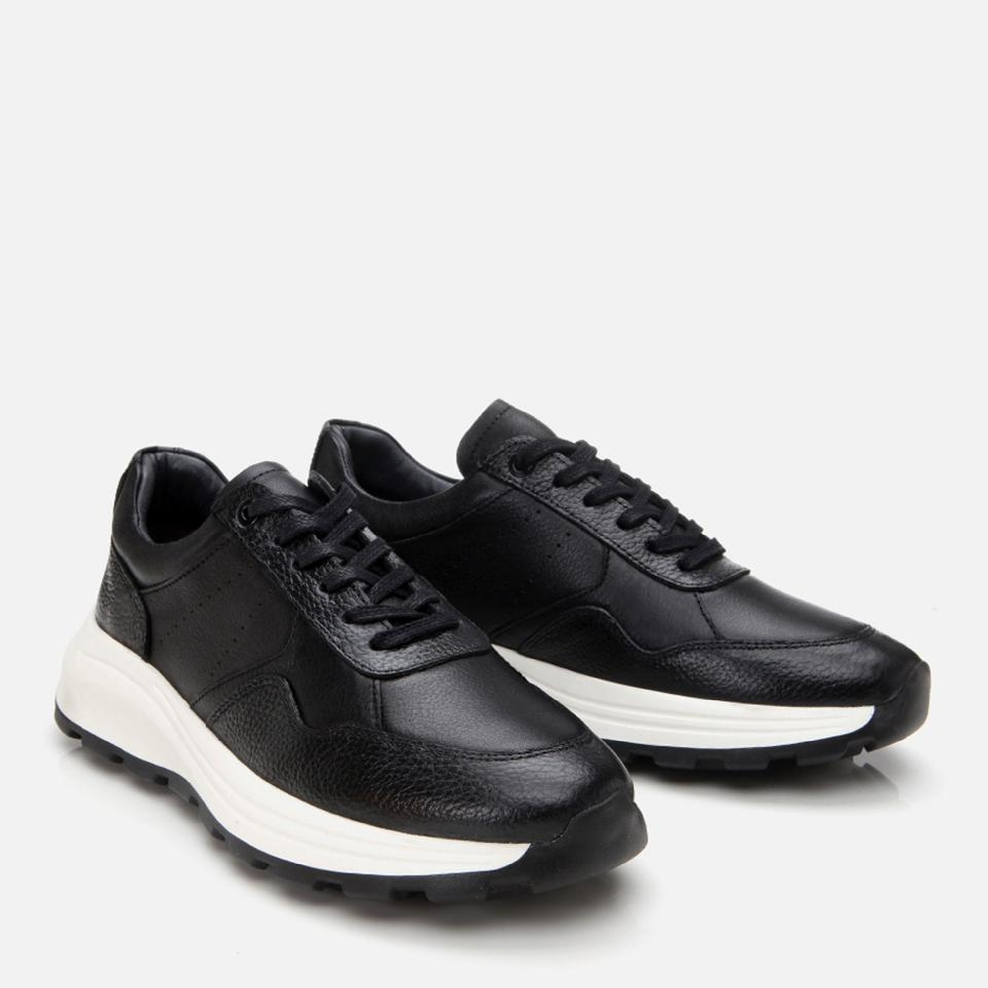 Erkek Deri Siyah Spor Ayakkabı