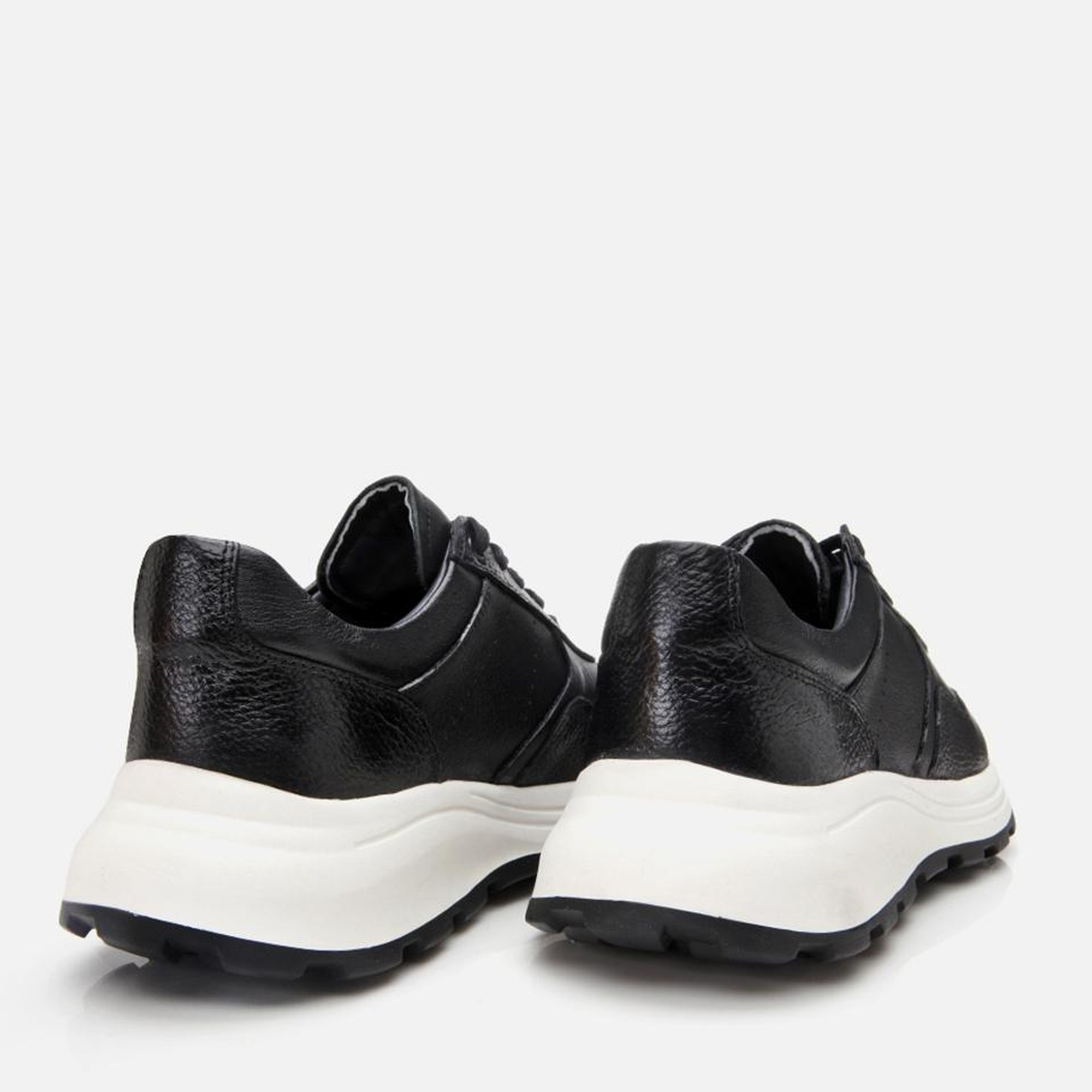 Erkek Deri Siyah Spor Ayakkabı