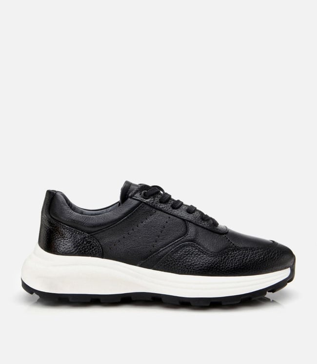  Erkek Deri Siyah Spor Ayakkabı