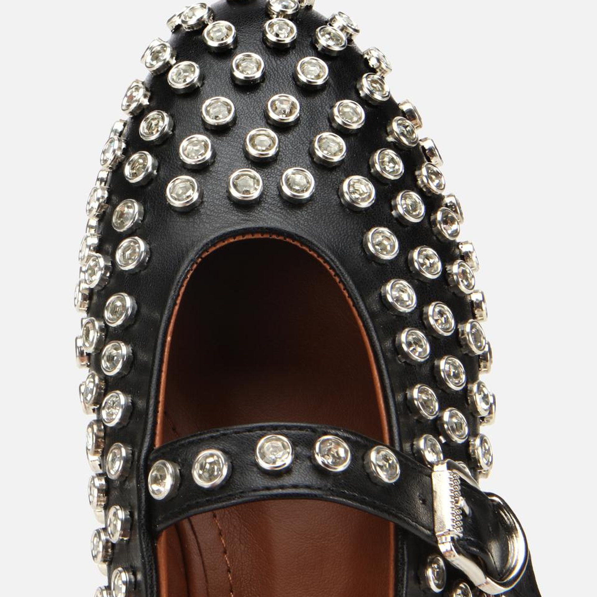 Kadın Siyah Taşlı Babet