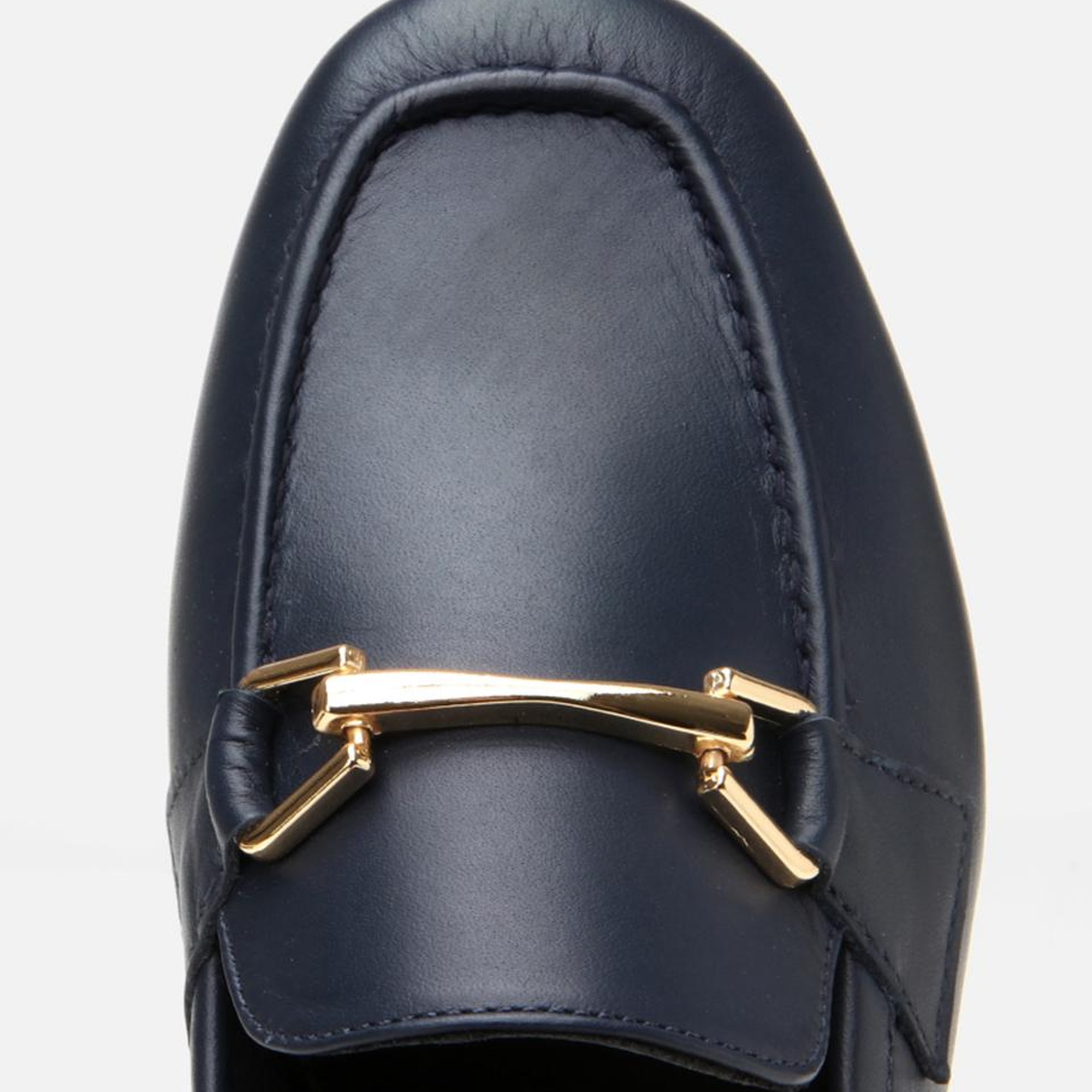 Kadın Deri Lacivert Tokalı Loafer