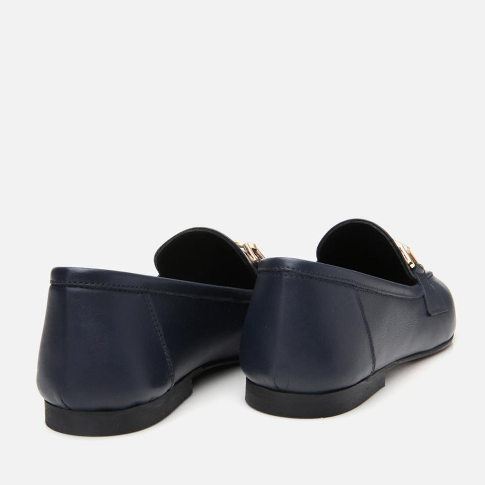 Kadın Deri Lacivert Tokalı Loafer