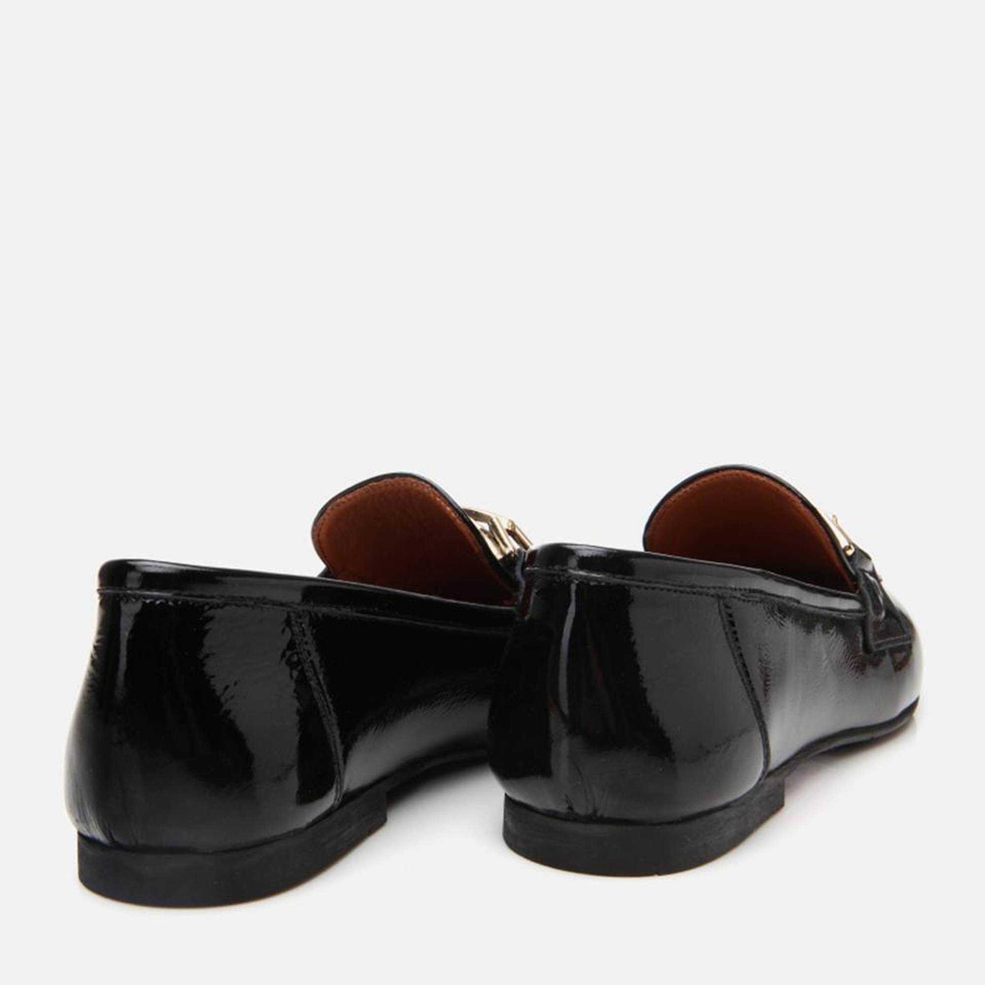 Kadın Deri Siyah Tokalı Loafer