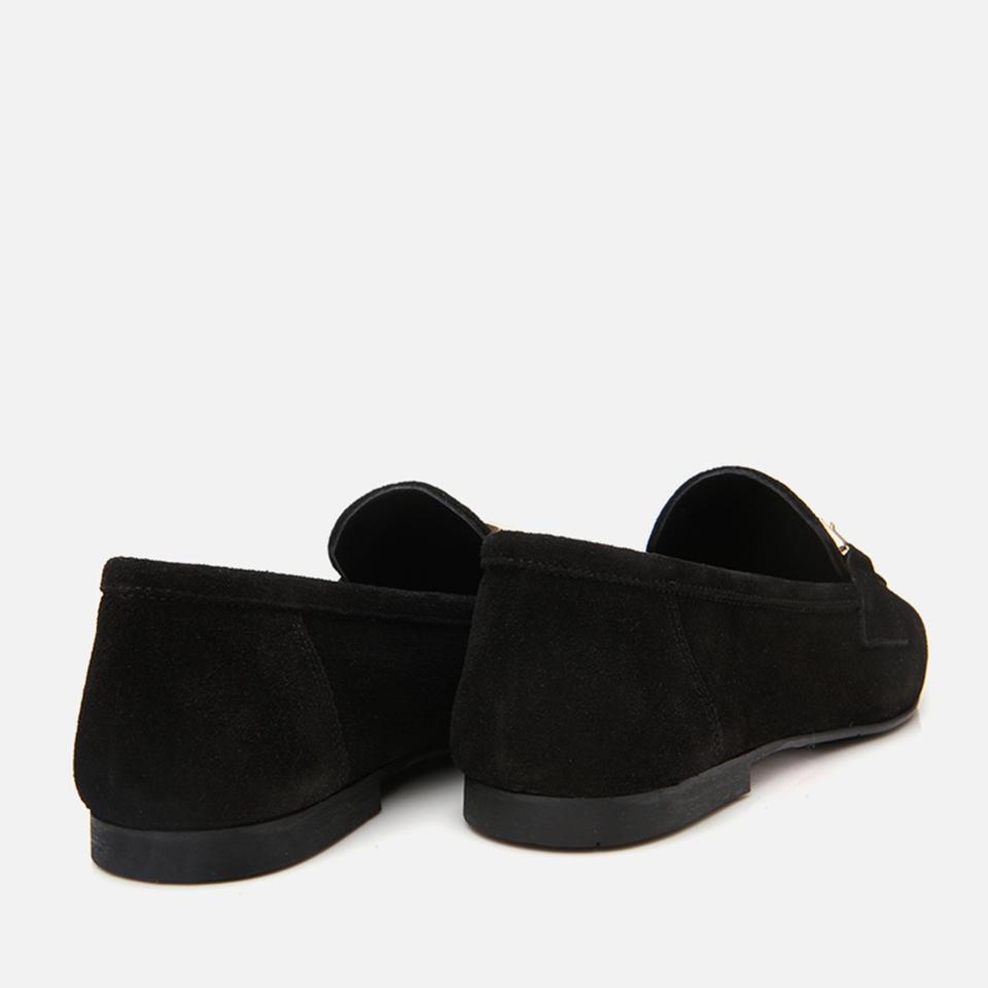 Kadın Deri Siyah Tokalı Loafer