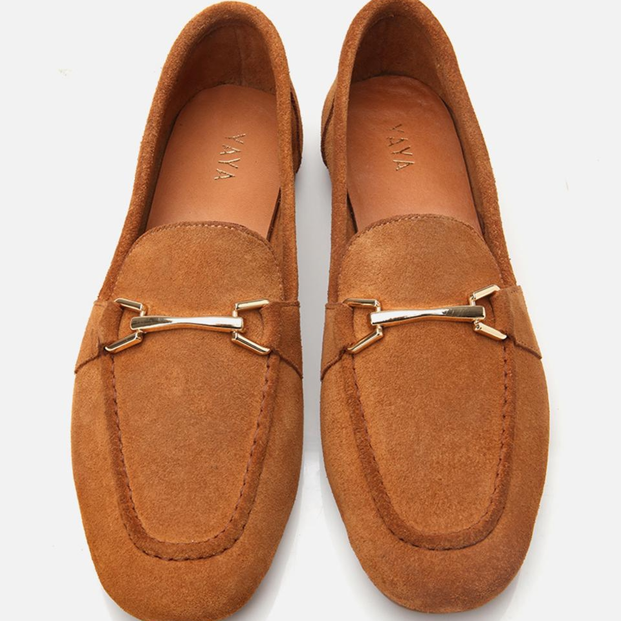 Kadın Deri Taba Tokalı Loafer