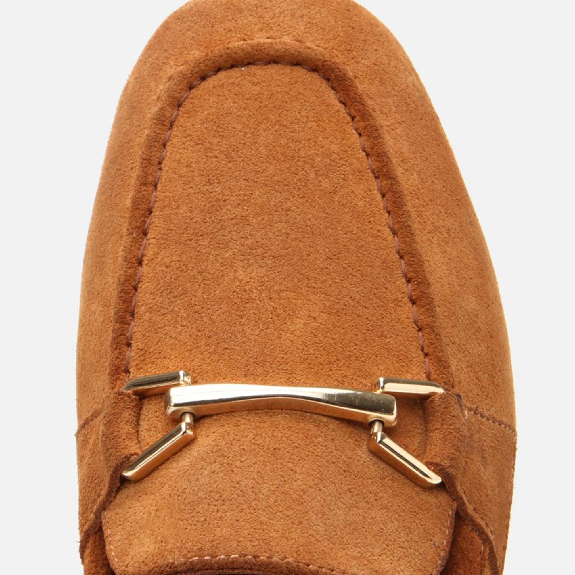 Kadın Deri Taba Tokalı Loafer