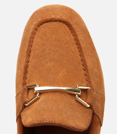  Kadın Deri Taba Tokalı Loafer