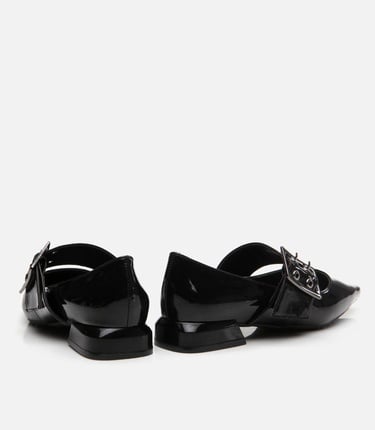  Kadın Mary Jane Siyah Kadın Babet