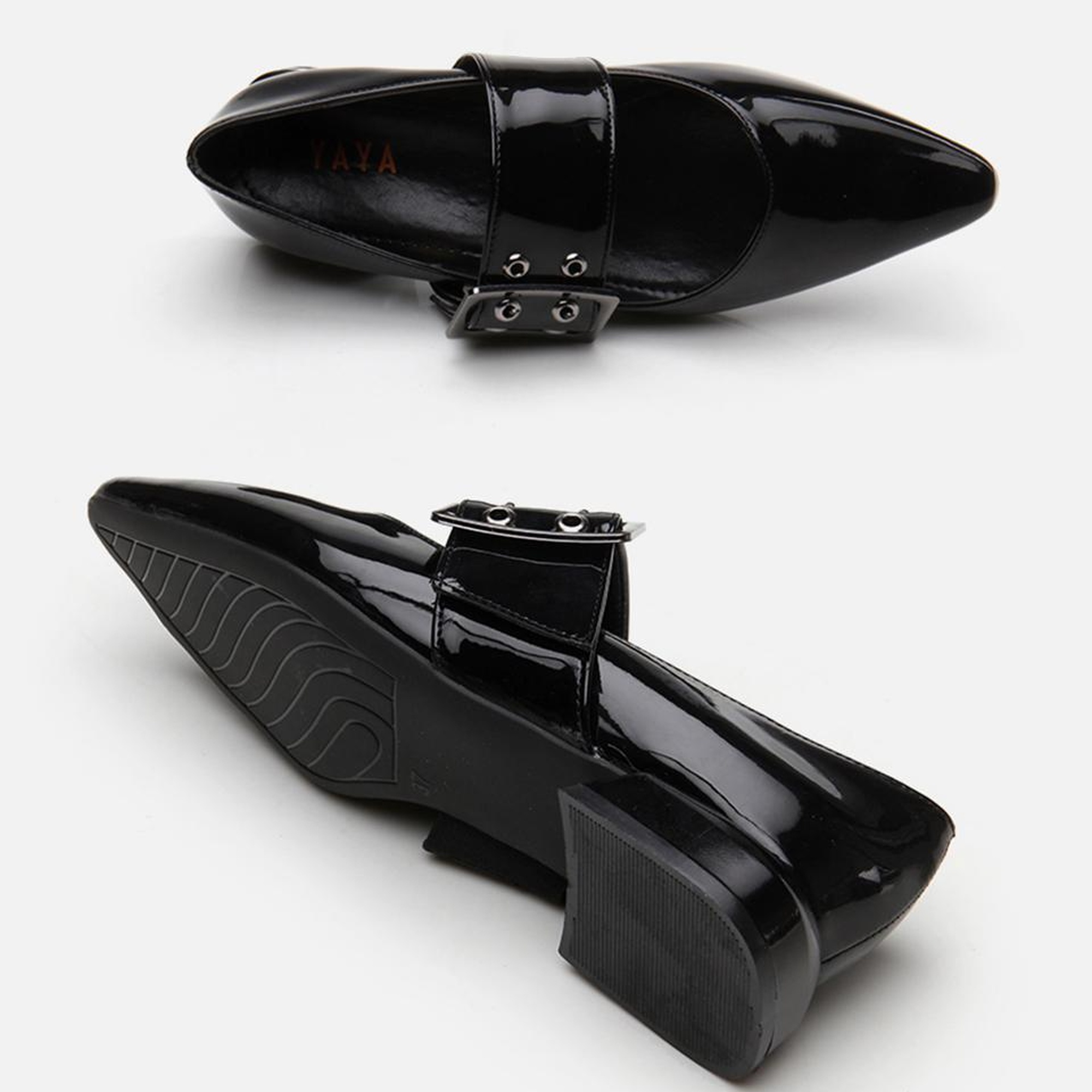 Kadın Mary Jane Siyah Kadın Babet