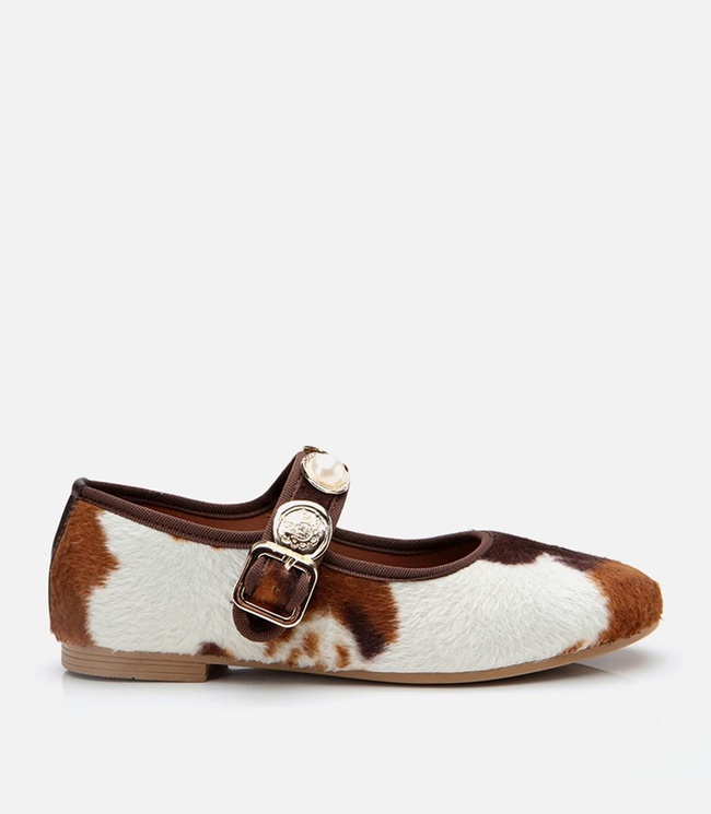  Kadın Peluş Bej Taşlı Kadın Babet