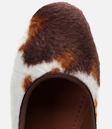  Kadın Peluş Bej Taşlı Kadın Babet