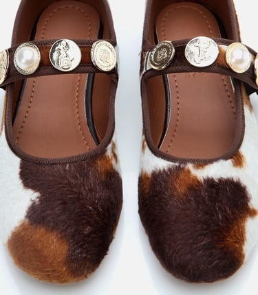  Kadın Peluş Bej Taşlı Kadın Babet