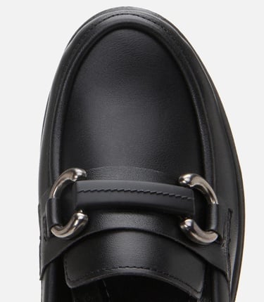  Kadın Siyah Tokalı Günlük Loafer