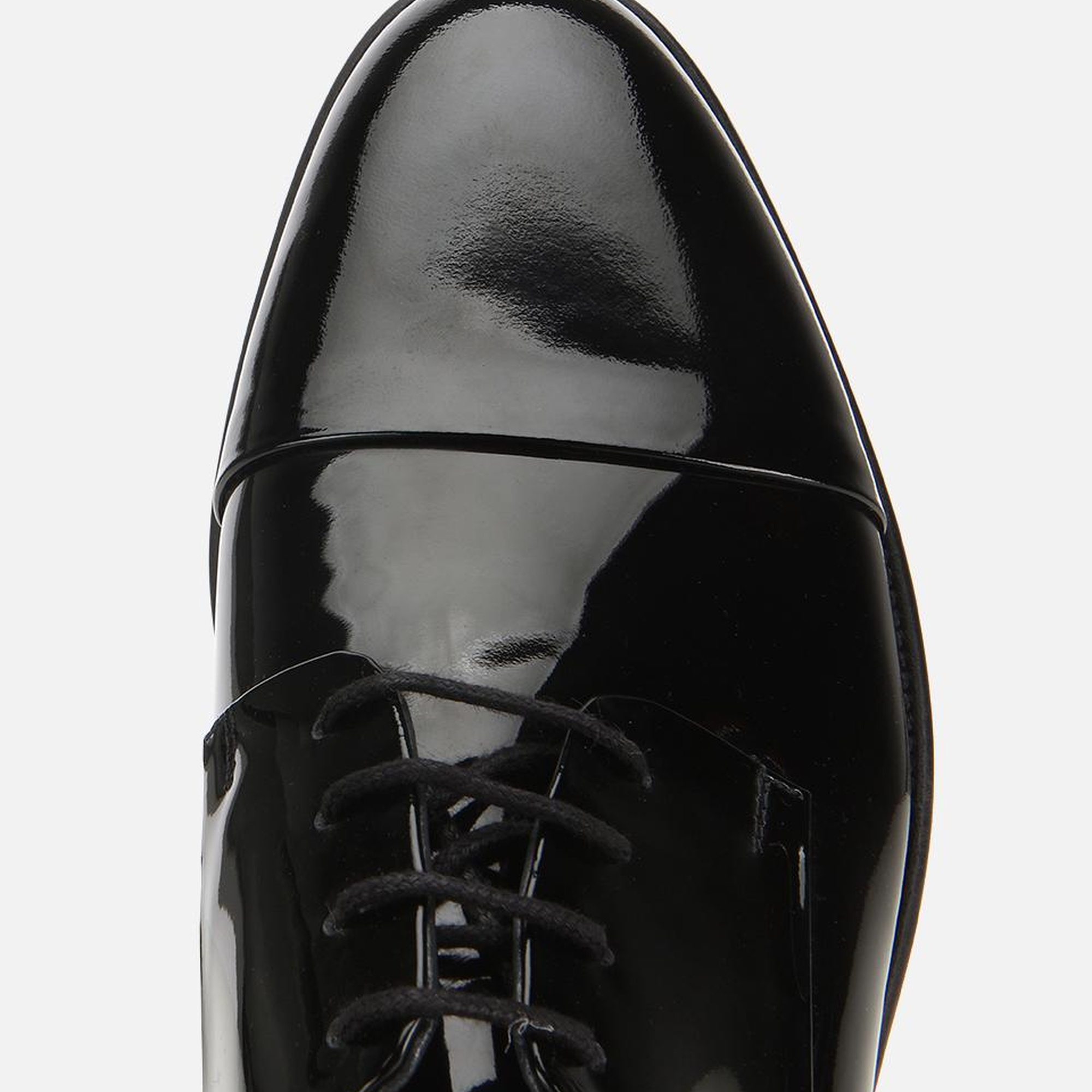 Erkek Rugan Deri Siyah Klasik Ayakkabı