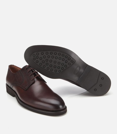  Erkek Deri Kahverengi Klasik Ayakkabı