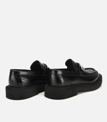  Erkek Açma Deri Metal Tokalı Hafif Tabanlı Klasik Loafer