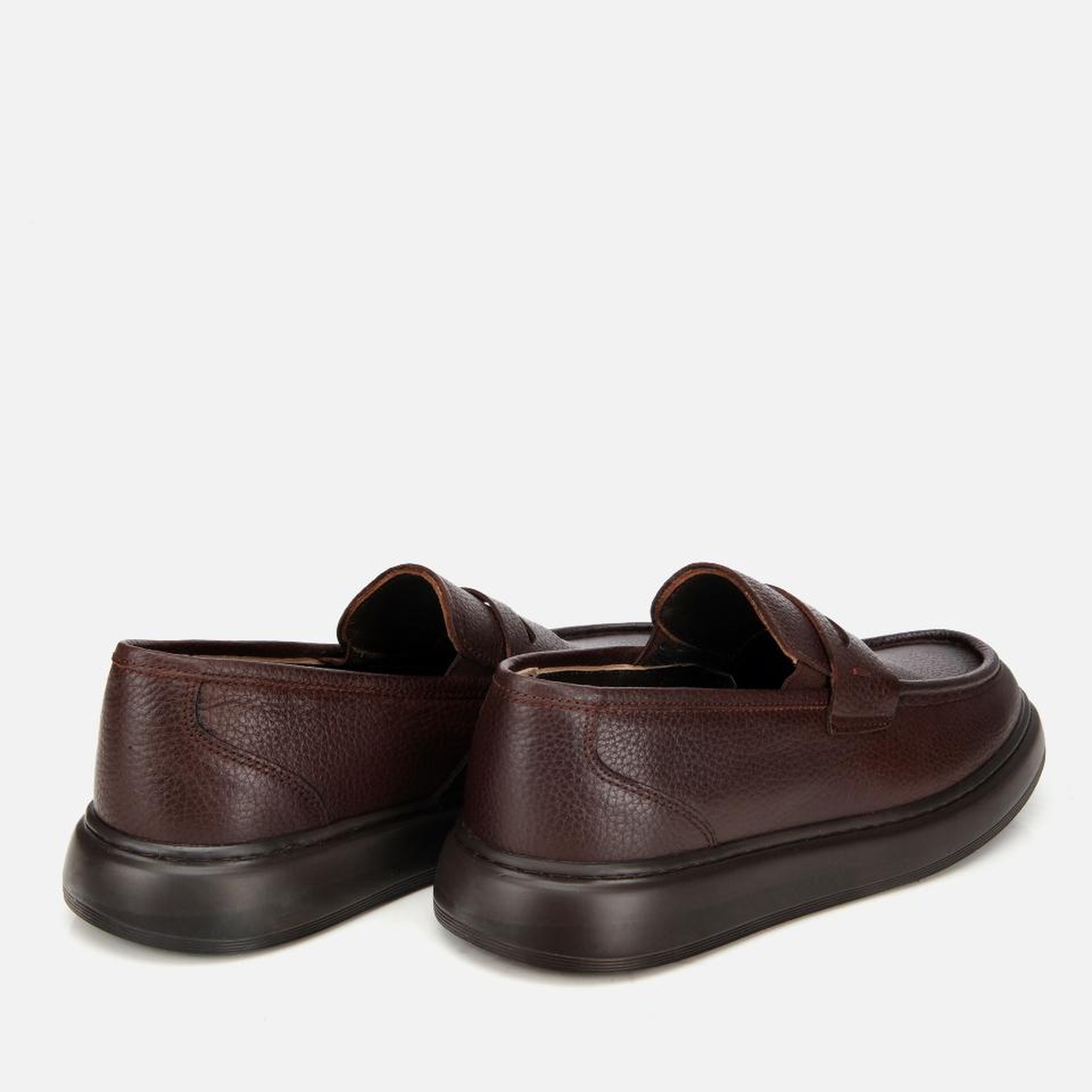 Erkek Deri Kahverengi Yumuşak Dokulu Klasik Loafer