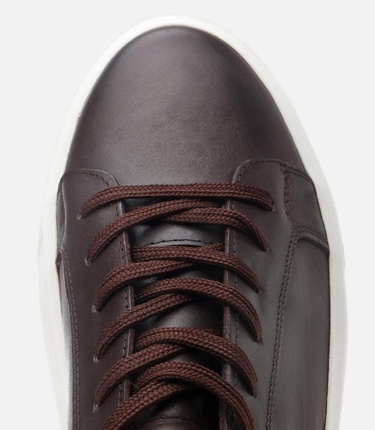  Erkek Deri Kahverengi Hafif Tabanlı Spor Ayakkabı