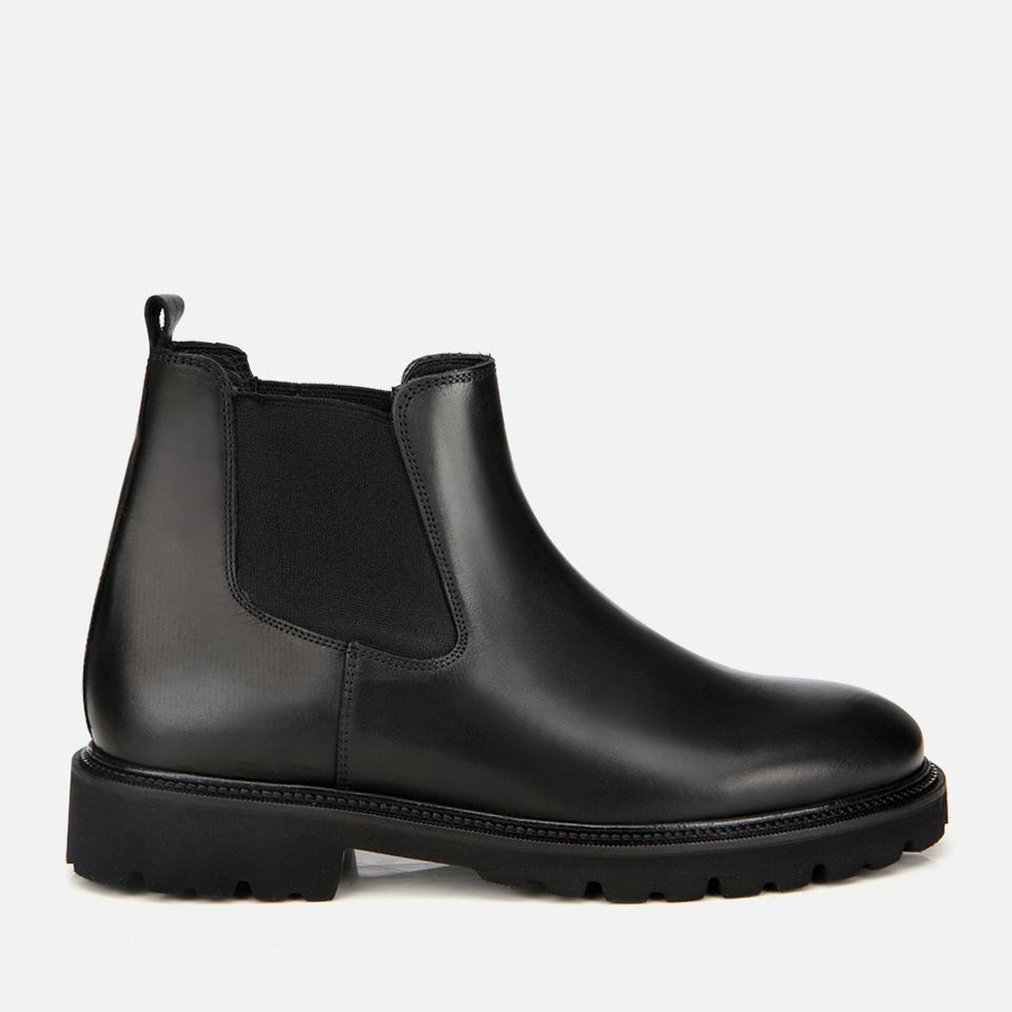 Erkek Deri Siyah Lastik Detaylı Chelsea Bot