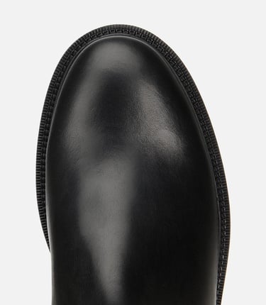 Erkek Deri Siyah Lastik Detaylı Chelsea Bot