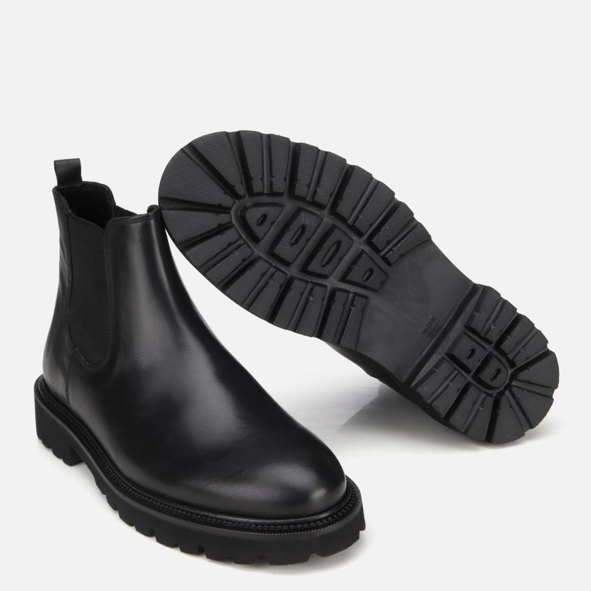 Erkek Deri Siyah Lastik Detaylı Chelsea Bot