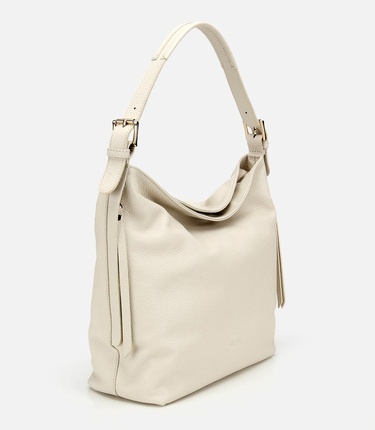  Kadın Deri Ekru Omuz Çantası