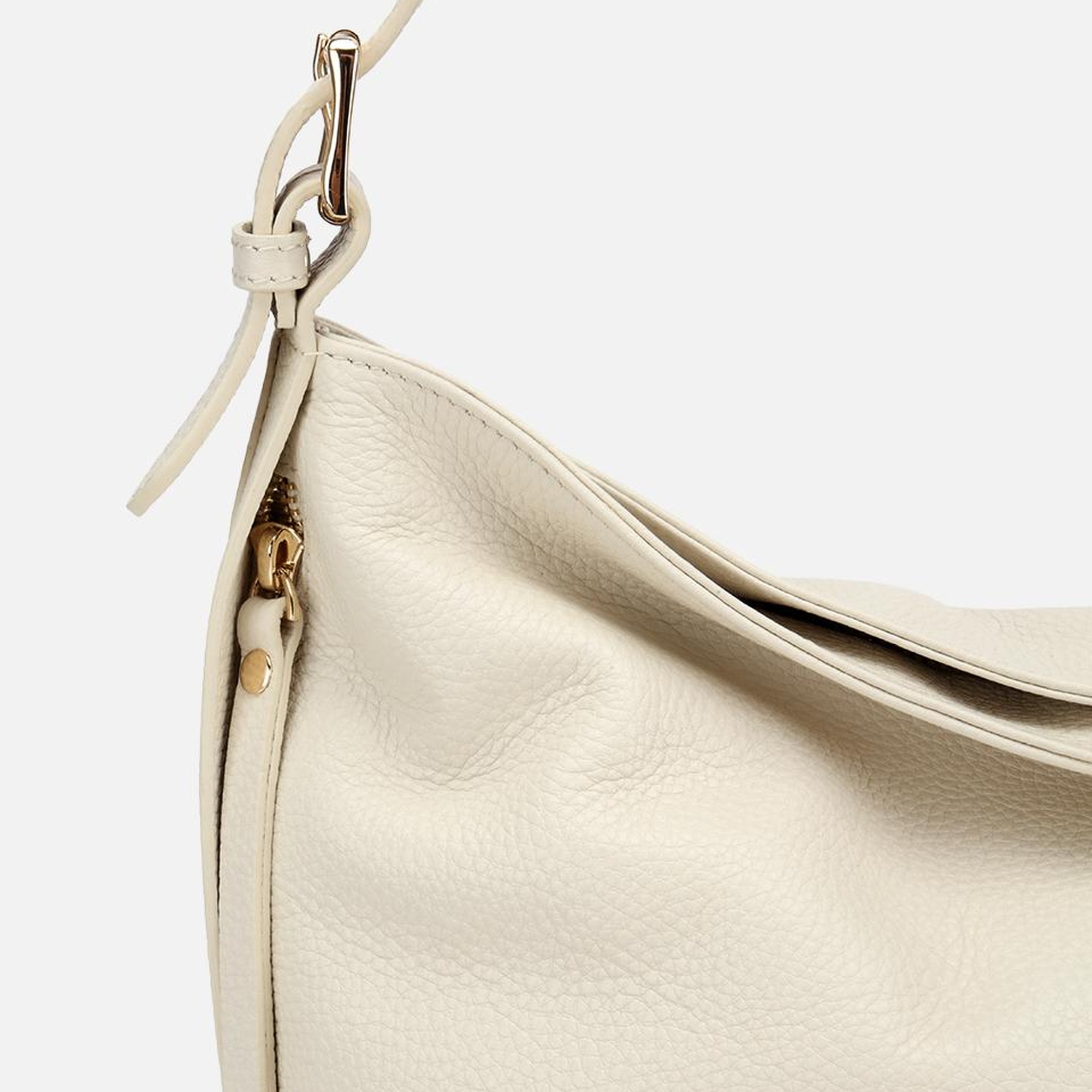 Kadın Deri Ekru Omuz Çantası