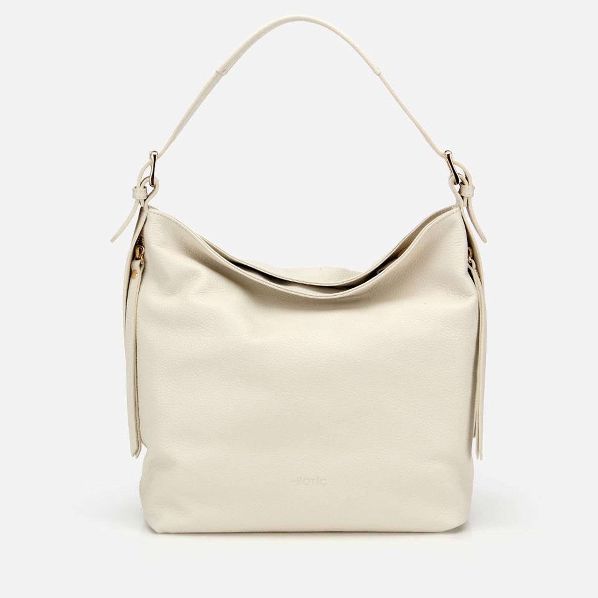 Kadın Deri Ekru Omuz Çantası