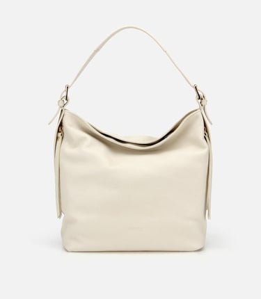  Kadın Deri Ekru Omuz Çantası