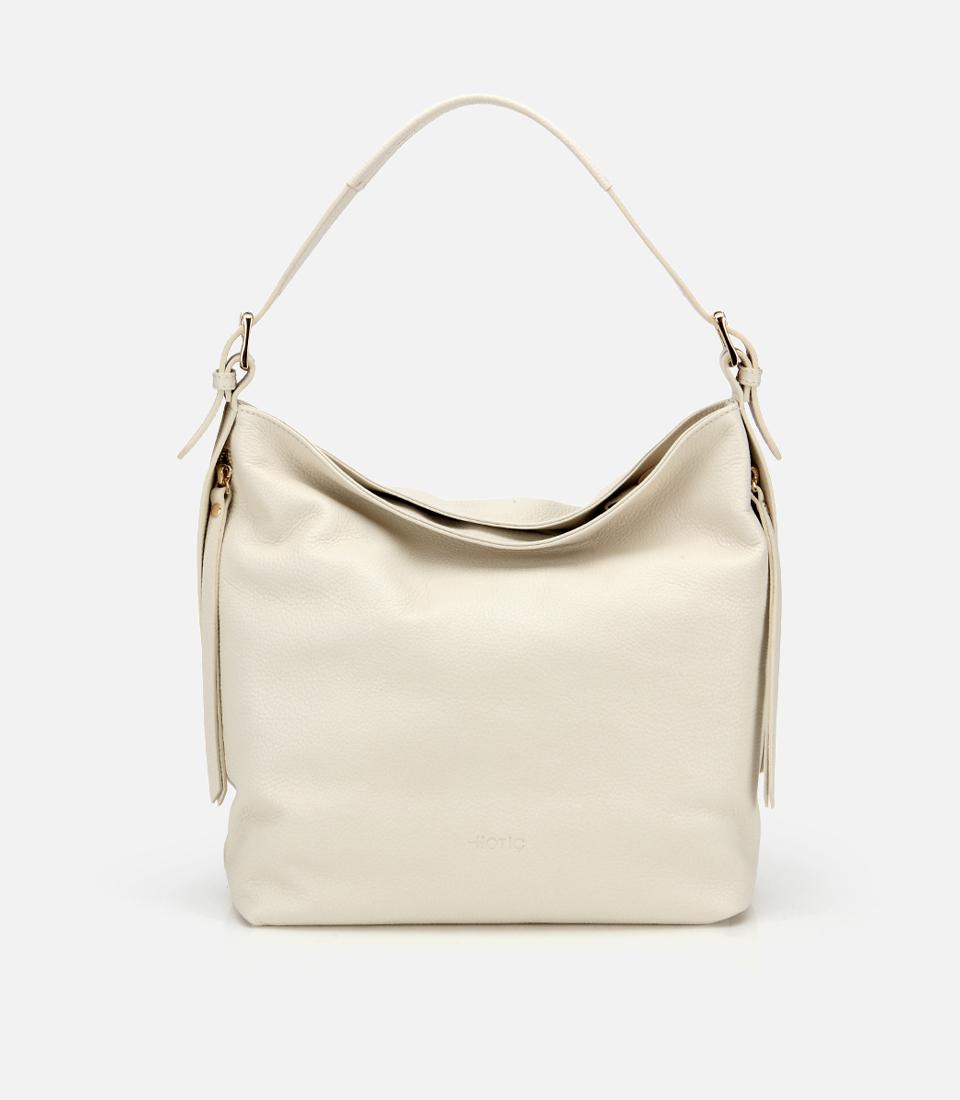  Kadın Deri Ekru Omuz Çantası