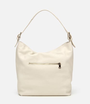  Kadın Deri Ekru Omuz Çantası