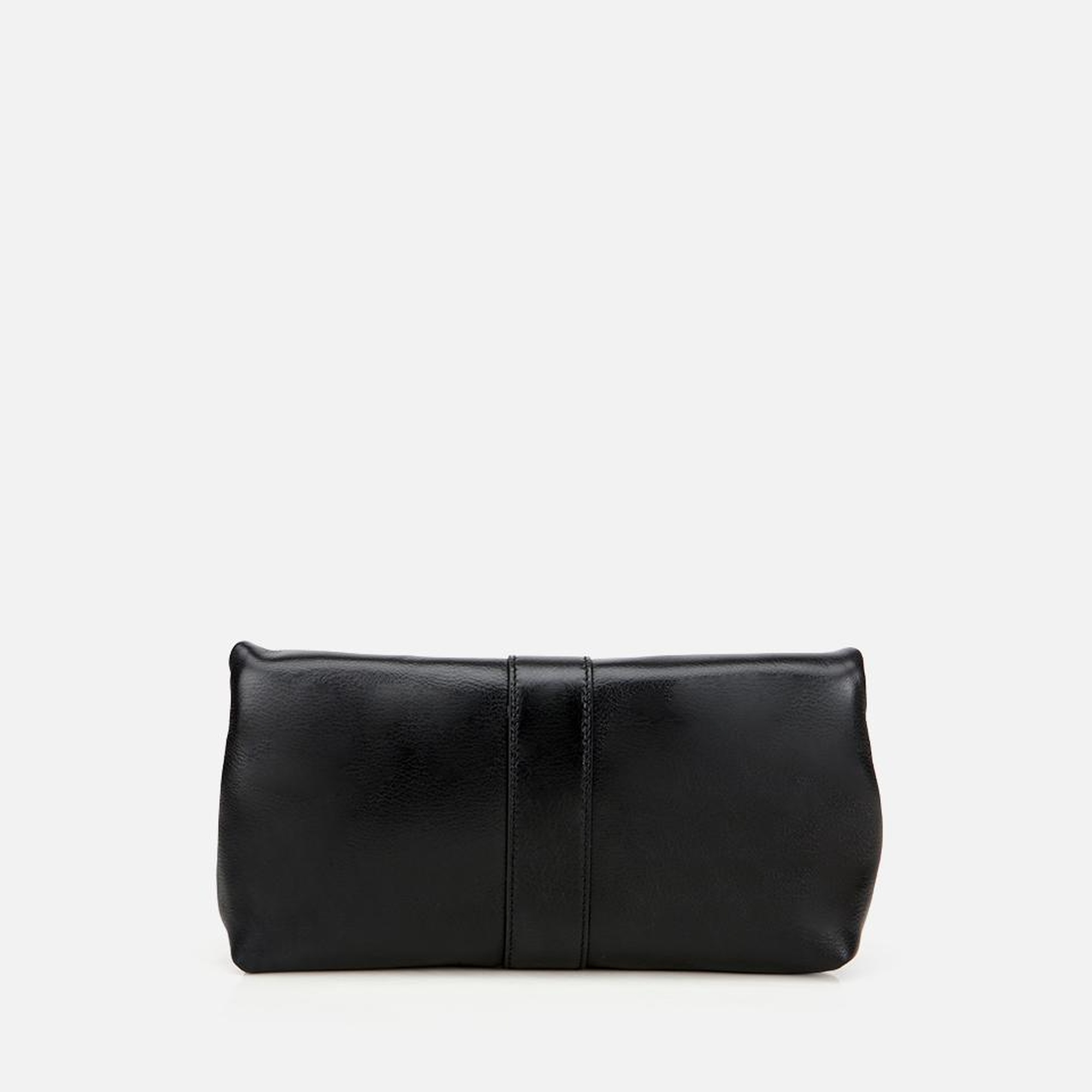 Kadın Deri Siyah Gold Toka Detaylı Portföy