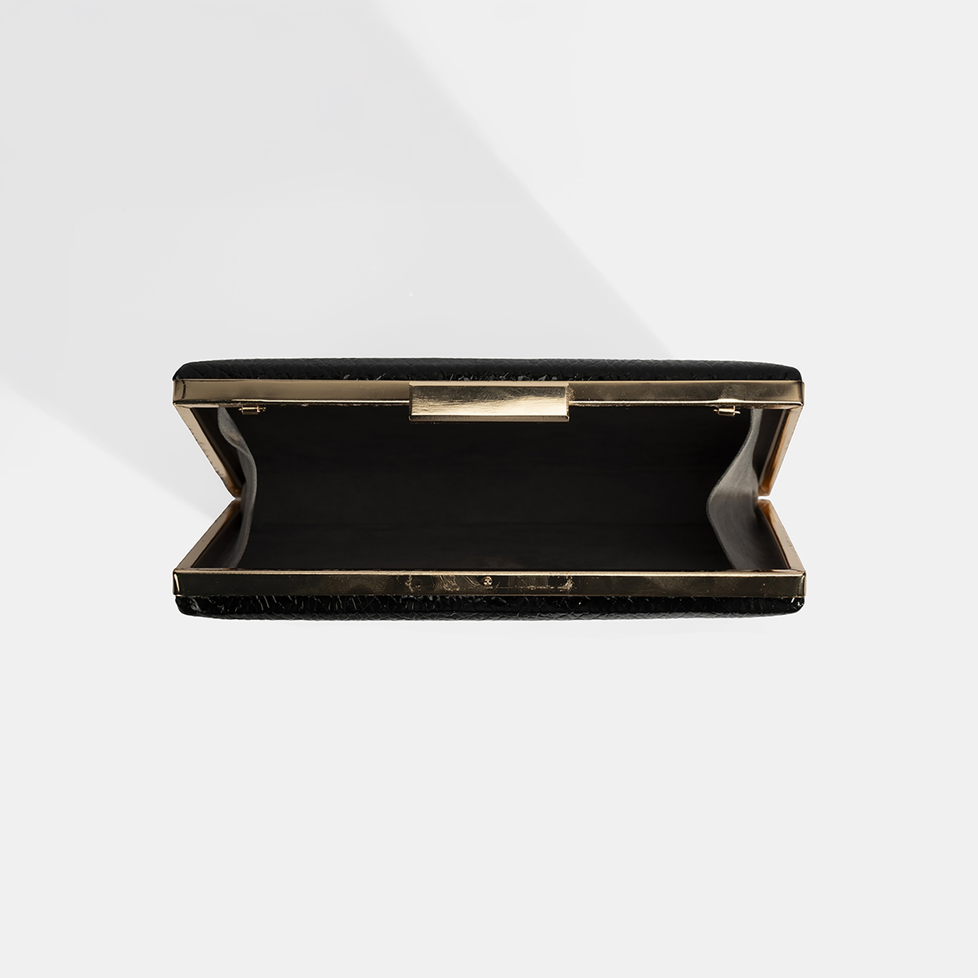 Kadın Siyah Gümüş Omuz Askılı Gece El Çantası