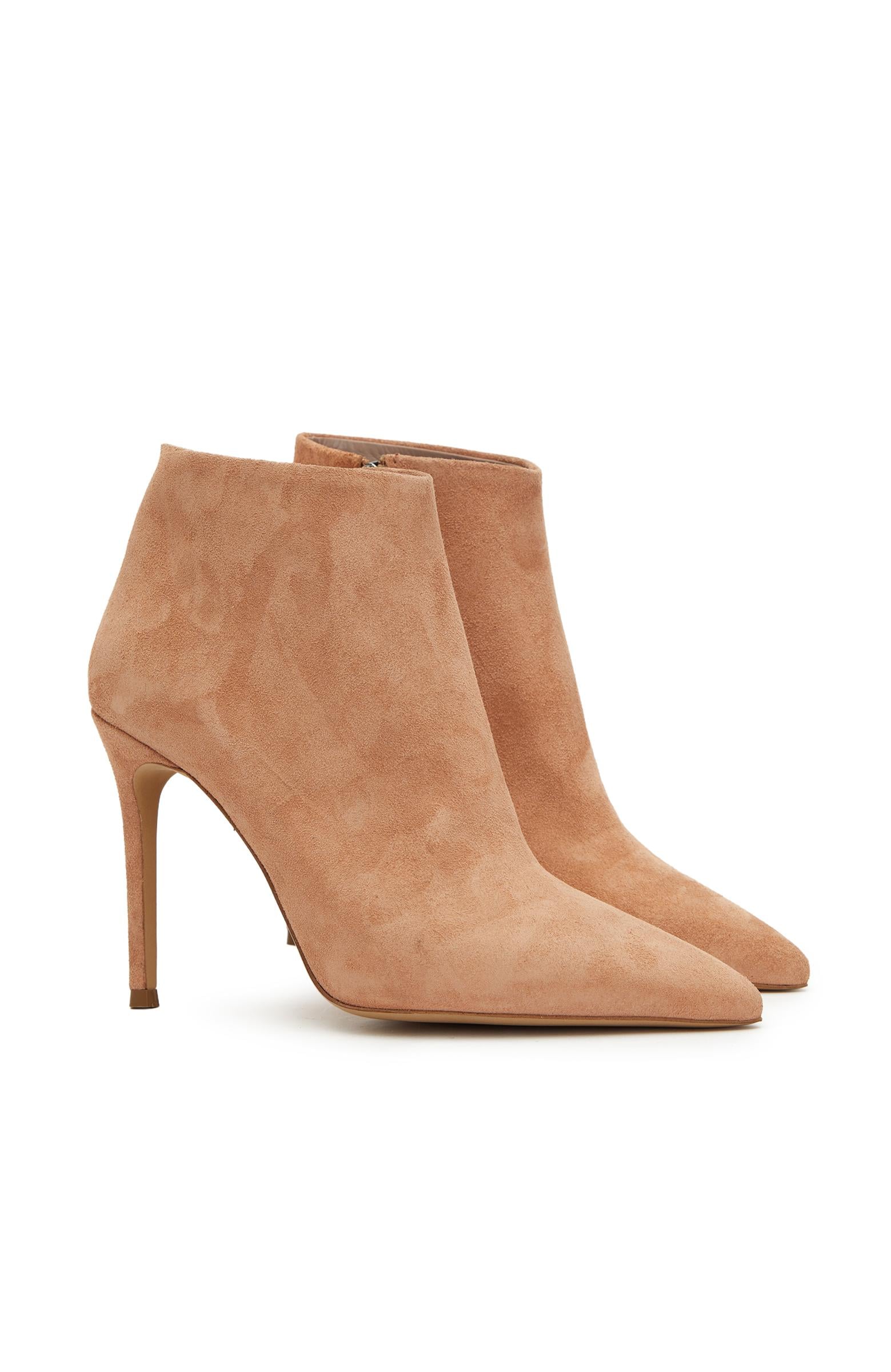  Divarese Kadın Nude Deri Süet Bot