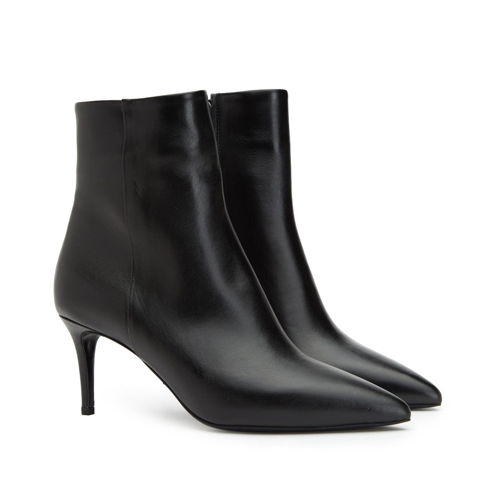 George Hogg Kadın Siyah Topuklu Deri Bot