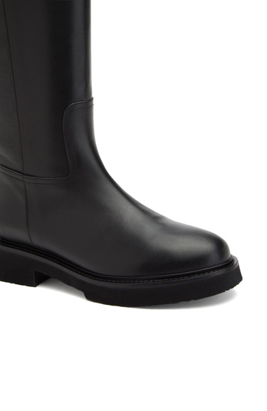  George Hogg Kadın Siyah Baskılı Deri Çizme