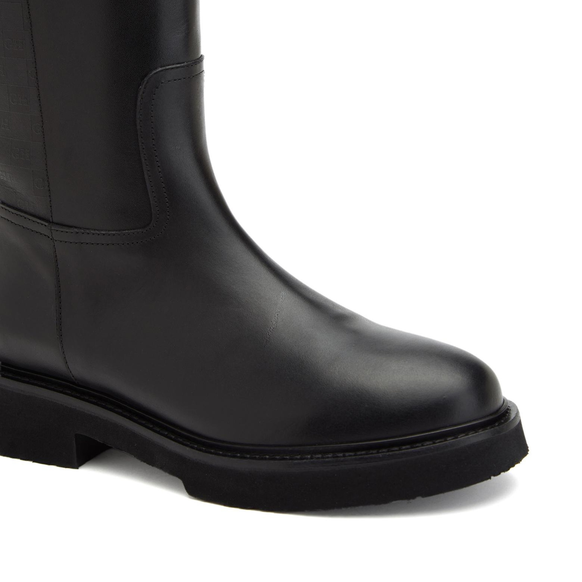 George Hogg Kadın Siyah Baskılı Deri Çizme