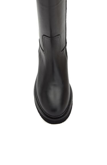  George Hogg Kadın Siyah Baskılı Deri Çizme