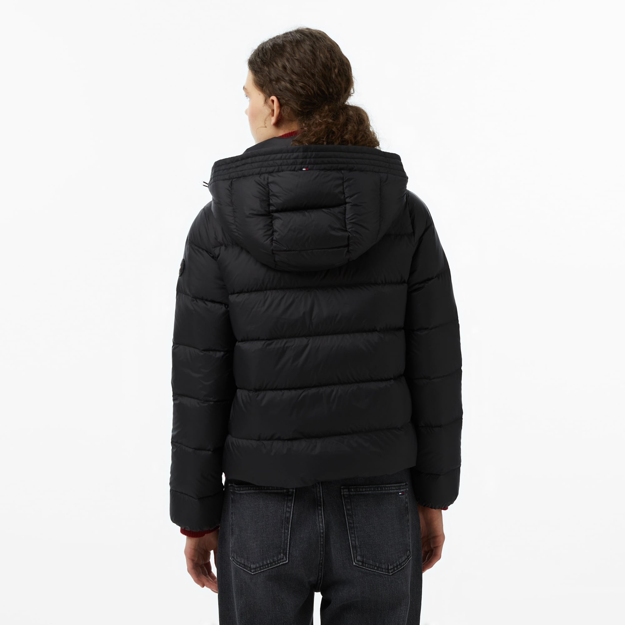 Tommy Hilfiger Down Casual Kadın Puffer Siyah Mont