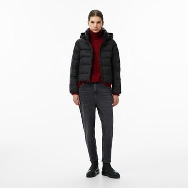  Tommy Hilfiger Down Casual Kadın Puffer Siyah Mont
