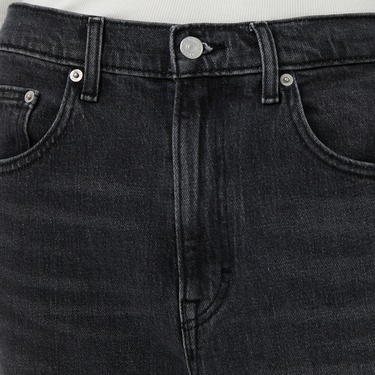  Tommy Hilfiger Mom Bi0187 Kadın Siyah Tapered Jean