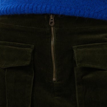  Tommy Hilfiger Corduroy Mini Kadın Yeşil Etek