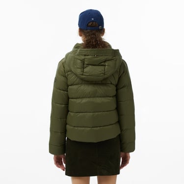  Tommy Hilfiger Casual Down Kadın Haki Puffer Mont