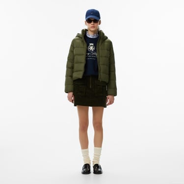  Tommy Hilfiger Casual Down Kadın Haki Puffer Mont