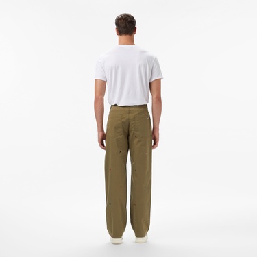 Lacoste Erkek Relaxed Fit Haki Pantolon