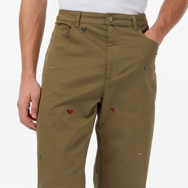  Lacoste Erkek Relaxed Fit Haki Pantolon